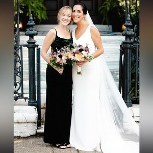 Revelry Skye Velvet Dress, Emerald, Size 4